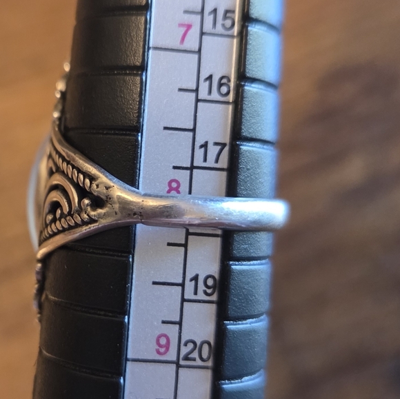 Large Moonstone 925 Silver Ring - Picture 3 of 6